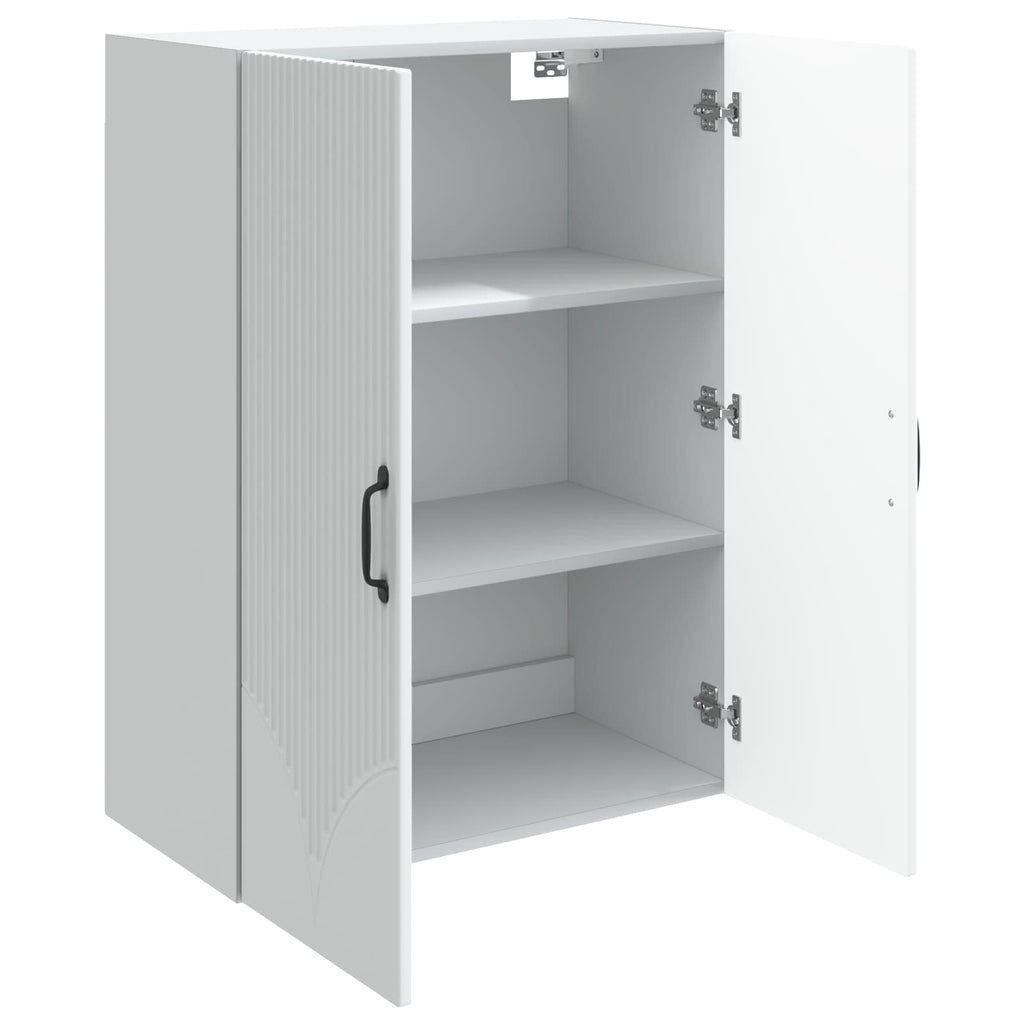 vidaXL Szafka ścienna Biały 66 x 34,5 x 90 cm Drewno inżynieryjne