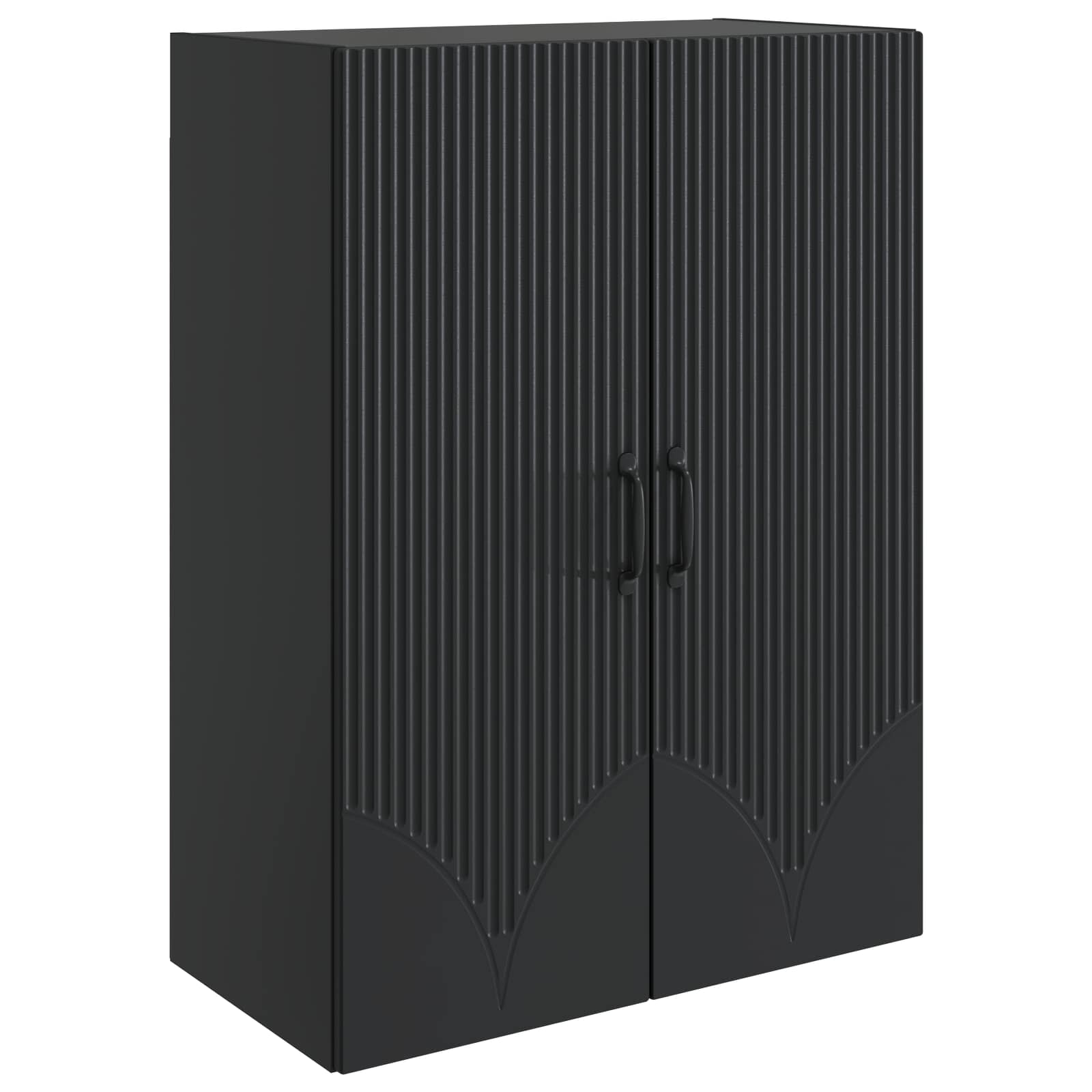 vidaXL Szafka ścienna 66 x 34,5 x 90 cm Drewno inżynieryjne Czarny