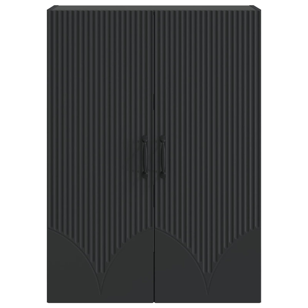 vidaXL Szafka ścienna 66 x 34,5 x 90 cm Drewno inżynieryjne Czarny