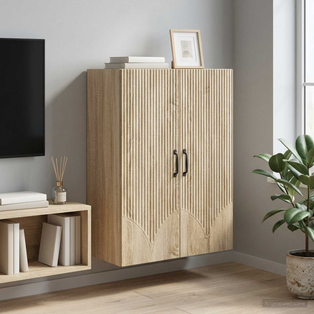 vidaXL Szafka ścienna 66 x 34,5 x 90 cm Drewno inżynieryjne dąb Sonoma