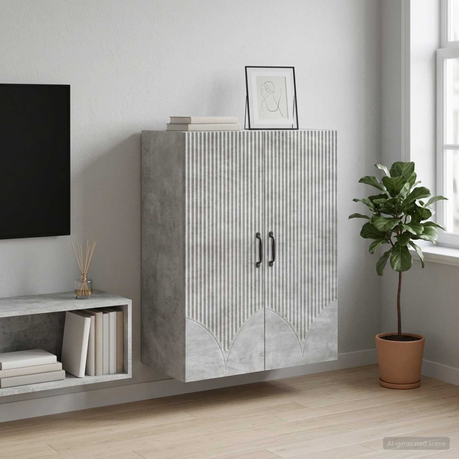 vidaXL Szafka ścienna 66 x 34,5 x 90 cm Drewno inżynieryjne