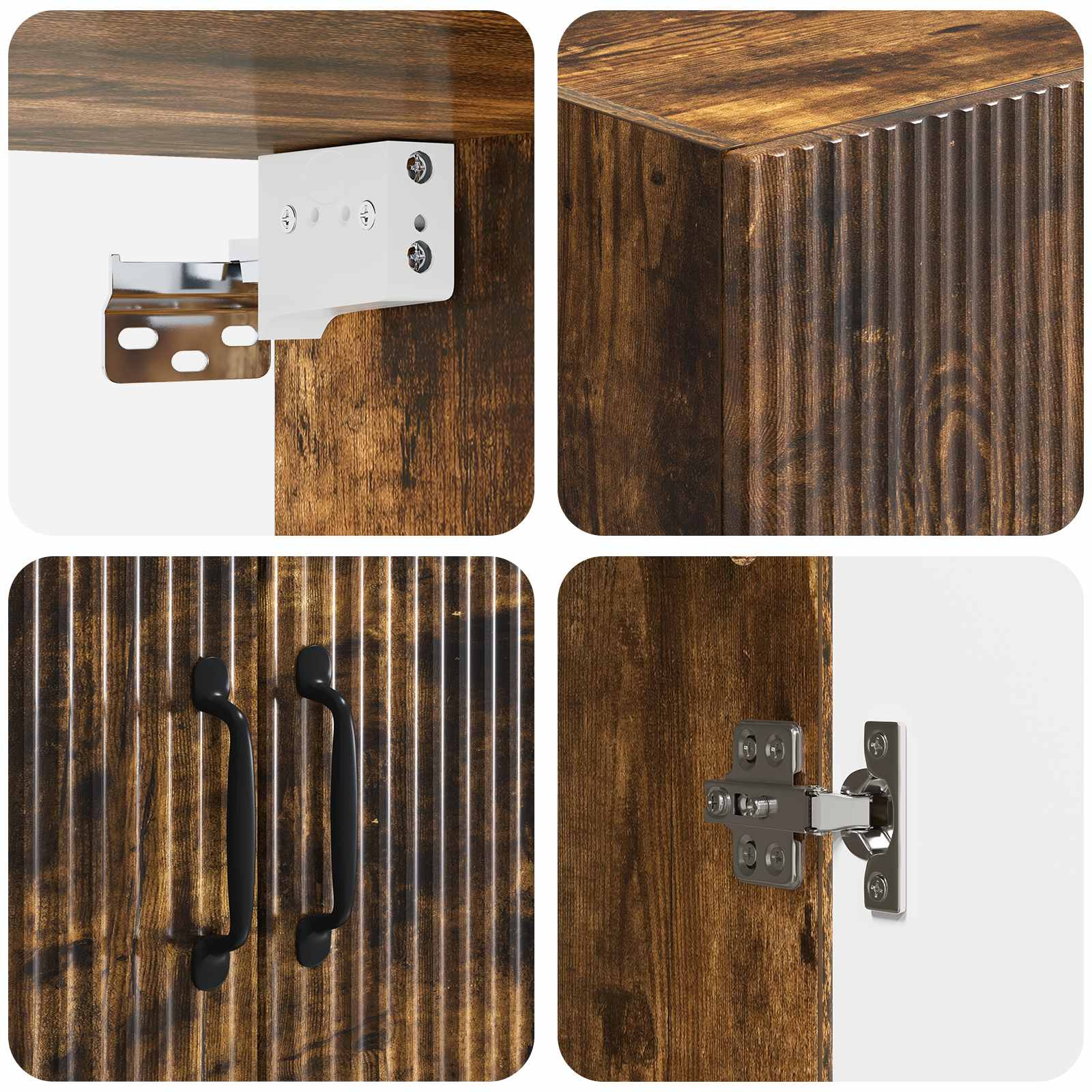 vidaXL Szafka ścienna 66 x 34,5 x 90 cm Drewno inżynieryjne