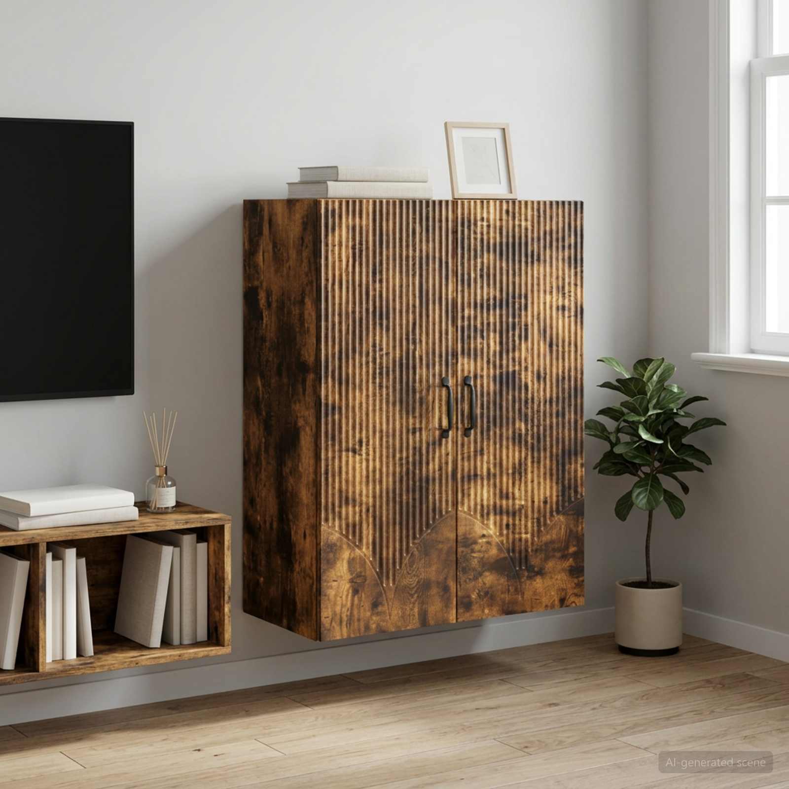 vidaXL Szafka ścienna 66 x 34,5 x 90 cm Drewno inżynieryjne