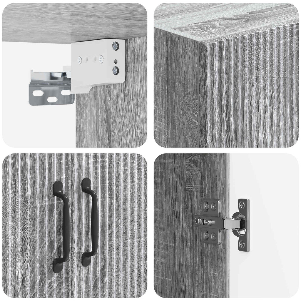 vidaXL Szafka ścienna 66 x 34,5 x 90 cm Drewno inżynieryjne