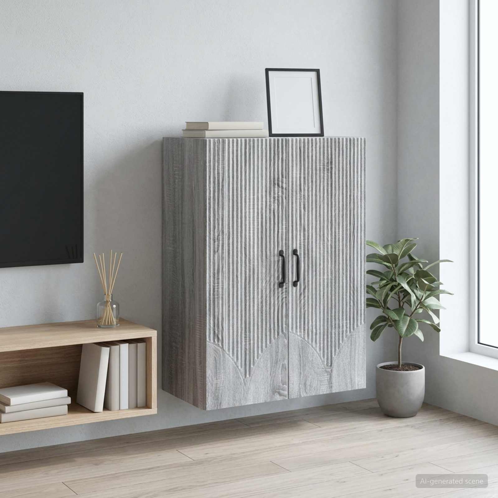 vidaXL Szafka ścienna 66 x 34,5 x 90 cm Drewno inżynieryjne