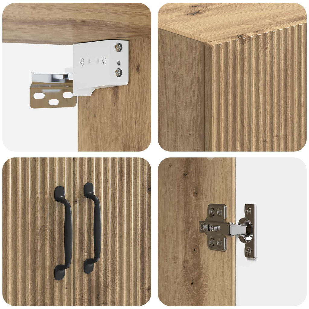 vidaXL Szafka ścienna 66 x 34,5 x 90 cm Drewno inżynieryjne