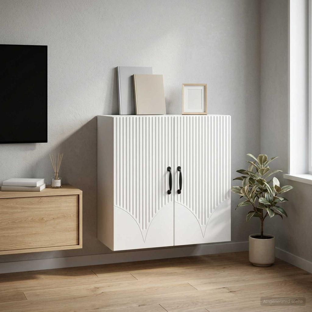 vidaXL Szafka ścienna Biały 59 x 31 x 60 cm Drewno inżynieryjne