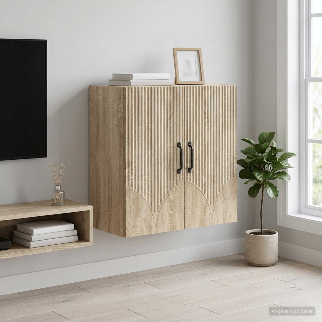 vidaXL Szafka ścienna 59 x 31 x 60 cm Drewno inżynieryjne dąb Sonoma