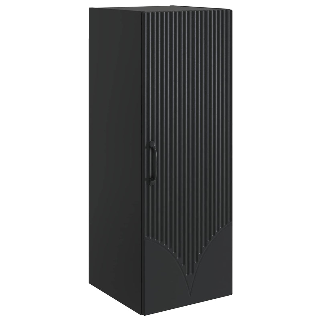 vidaXL Szafka ścienna 33 x 34,5 x 90 cm Drewno inżynieryjne Czarny