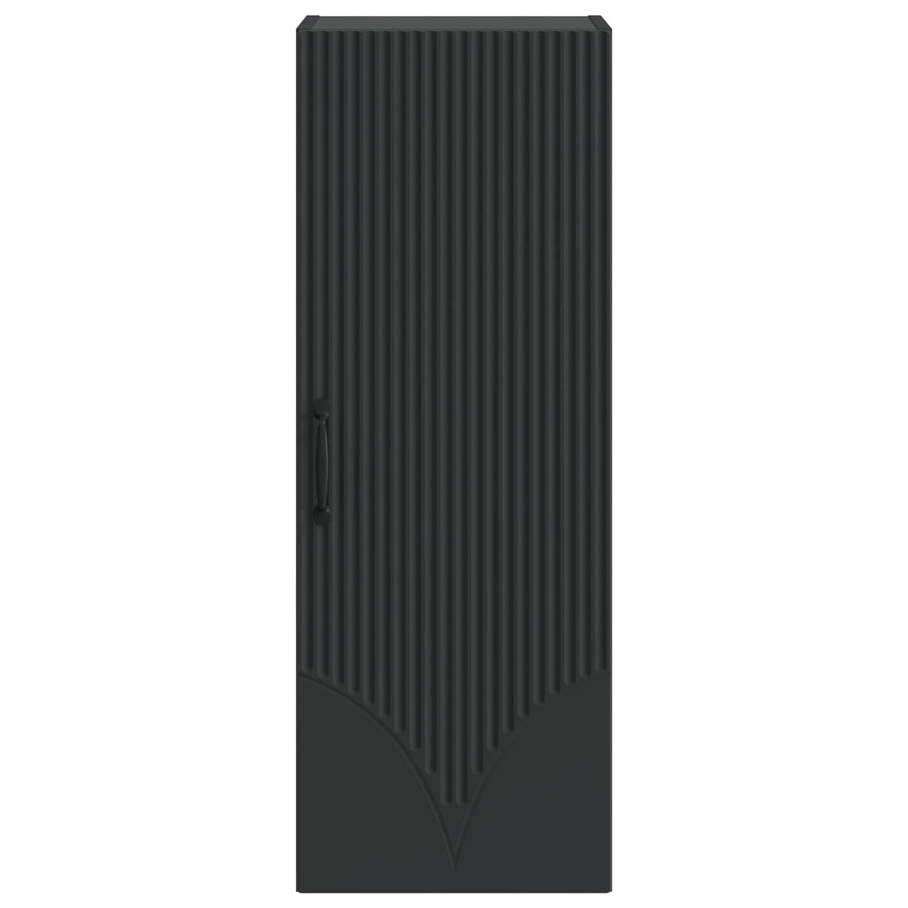vidaXL Szafka ścienna 33 x 34,5 x 90 cm Drewno inżynieryjne Czarny