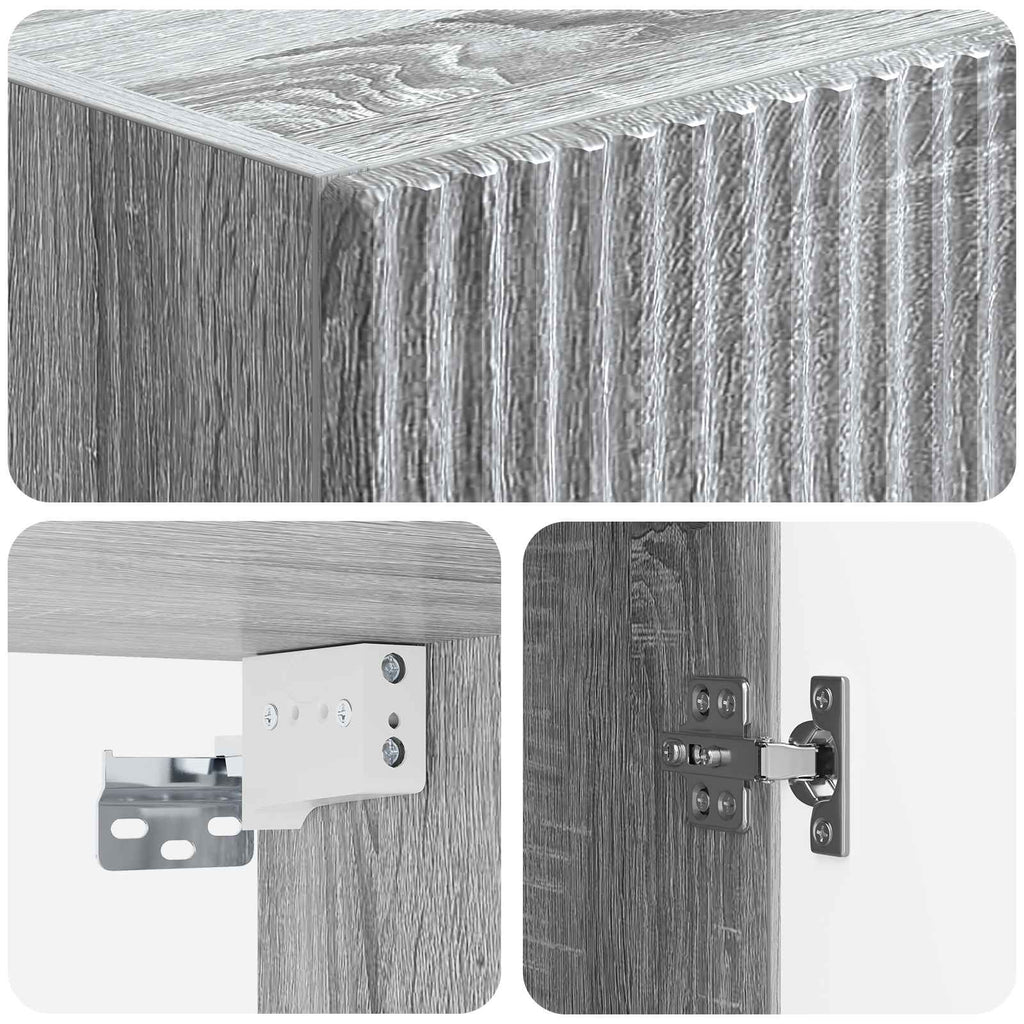 vidaXL Szafka ścienna 33 x 34,5 x 90 cm Drewno inżynieryjne