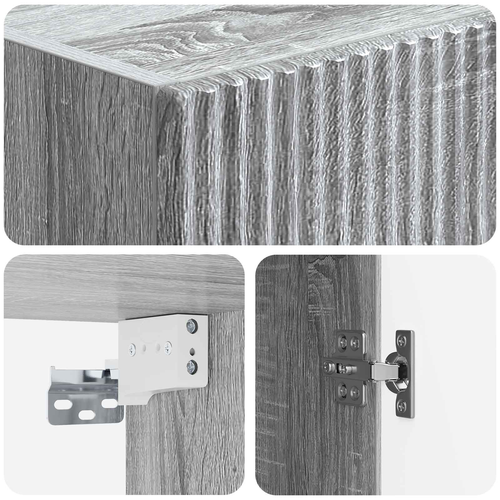 vidaXL Szafka ścienna 33 x 34,5 x 90 cm Drewno inżynieryjne