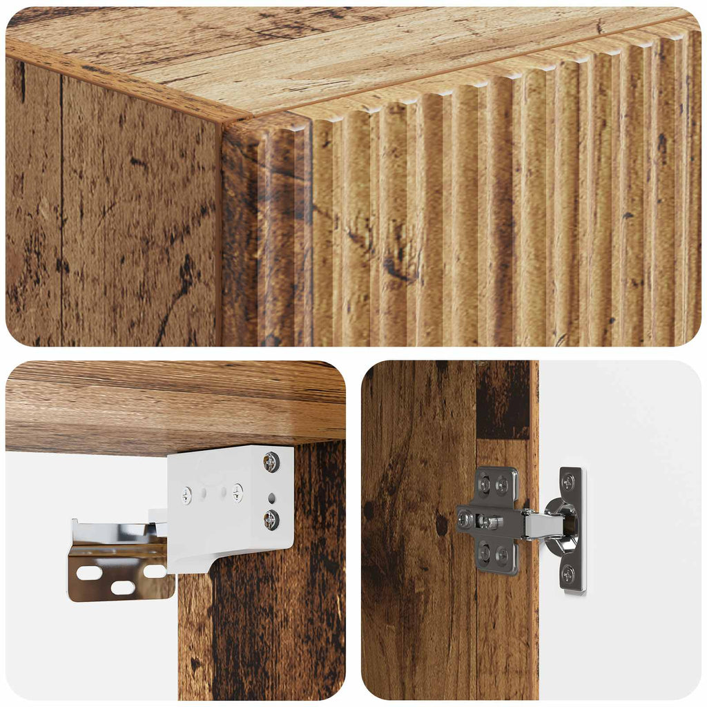 vidaXL Szafka ścienna 33 x 34,5 x 90 cm Drewno inżynieryjne