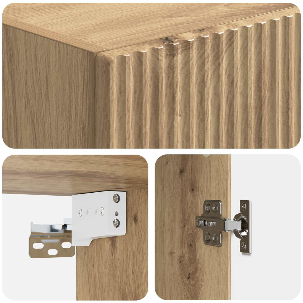vidaXL Szafka ścienna 33 x 34,5 x 90 cm Drewno inżynieryjne