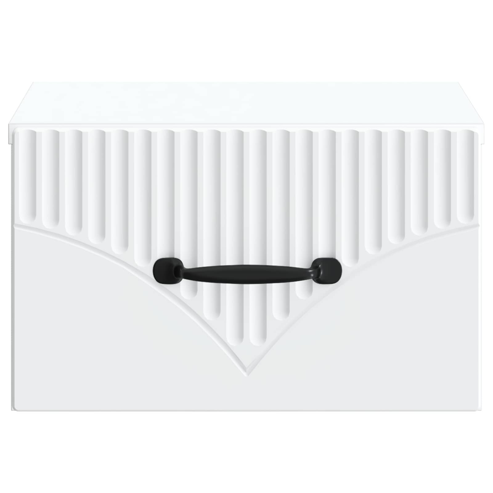 vidaXL Wisząca Szafka Nocna z szufladą 2 pcs Biały 34,5 x 33 x 20 cm