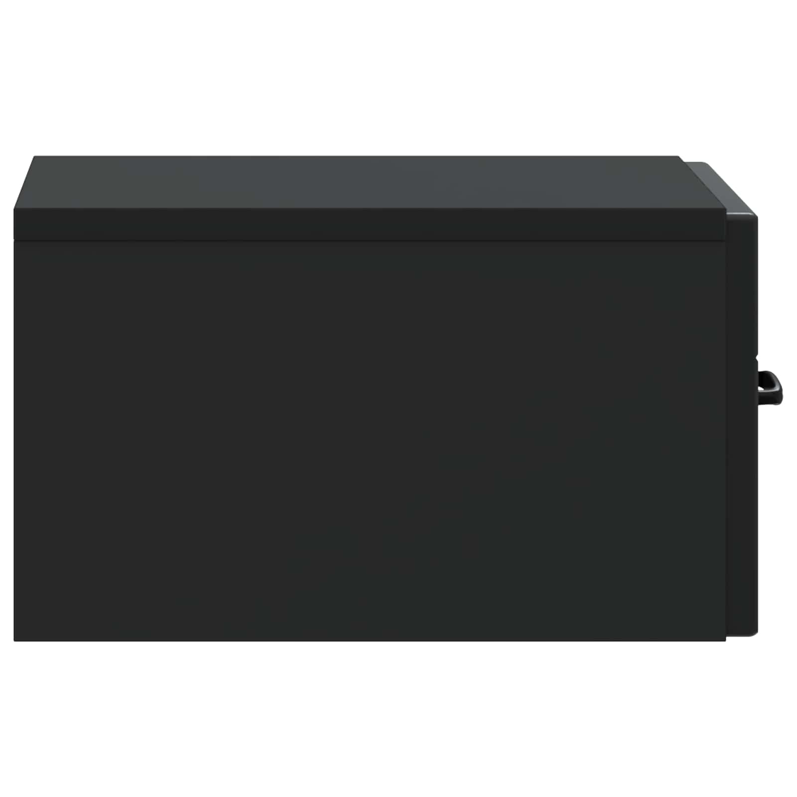 vidaXL Wisząca Szafka Nocna z szufladą Czarny 34,5 x 33 x 20 cm