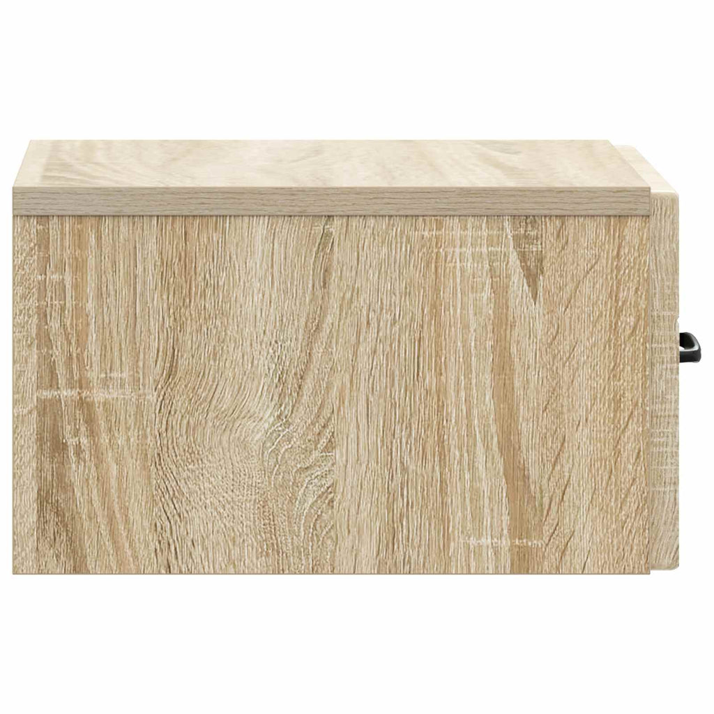 vidaXL Wisząca Szafka Nocna 2 pcs dąb Sonoma 34,5 x 33 x 20 cm