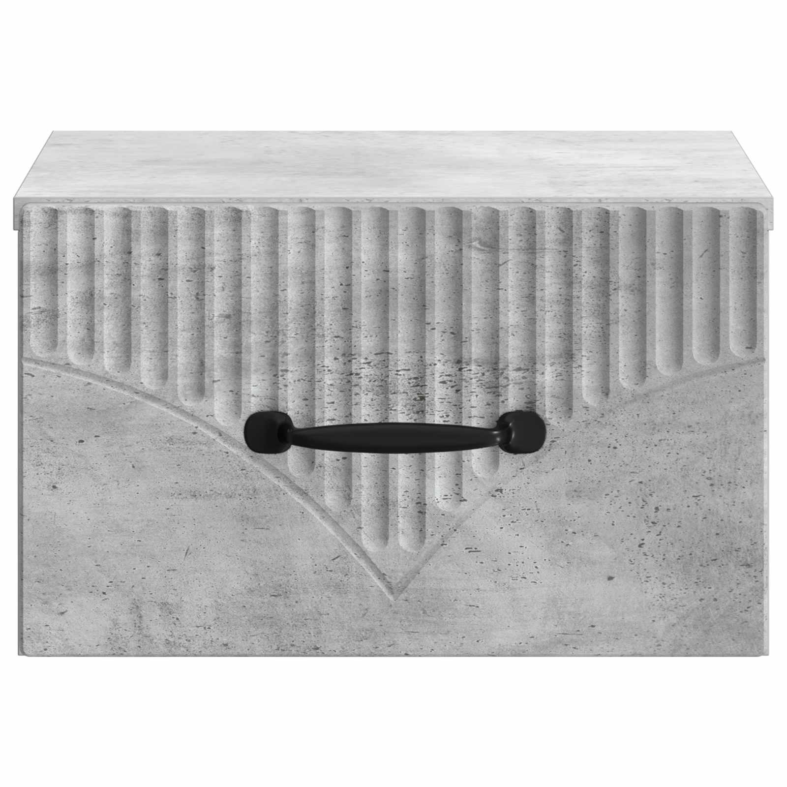 vidaXL Wisząca Szafka Nocna Betonowy szary 34,5 x 33 x 20 cm