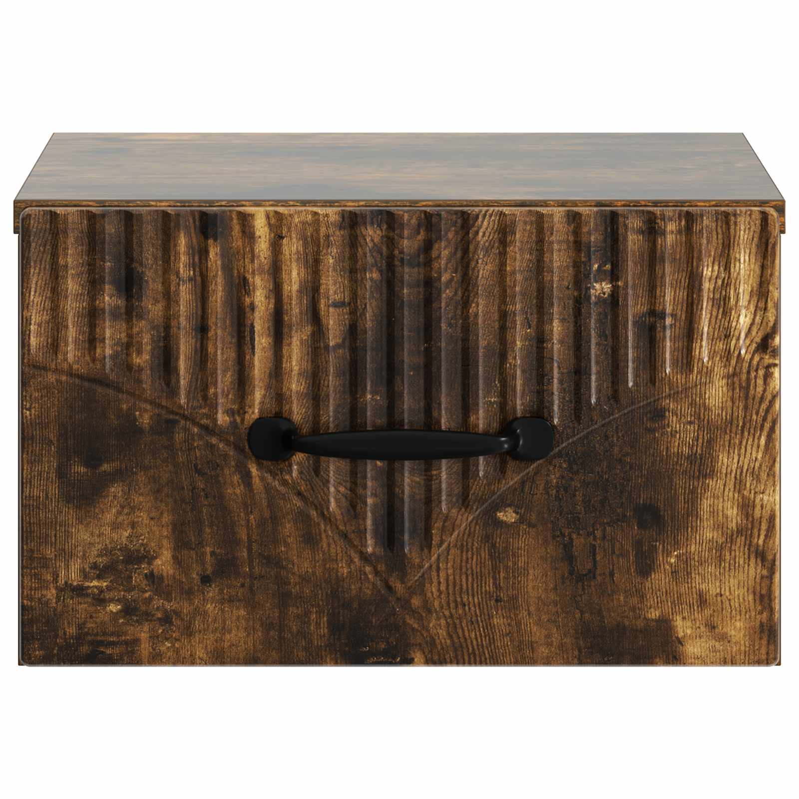 vidaXL Wisząca Szafka Nocna z szufladą Dąb wędzony 34,5 x 33 x 20 cm