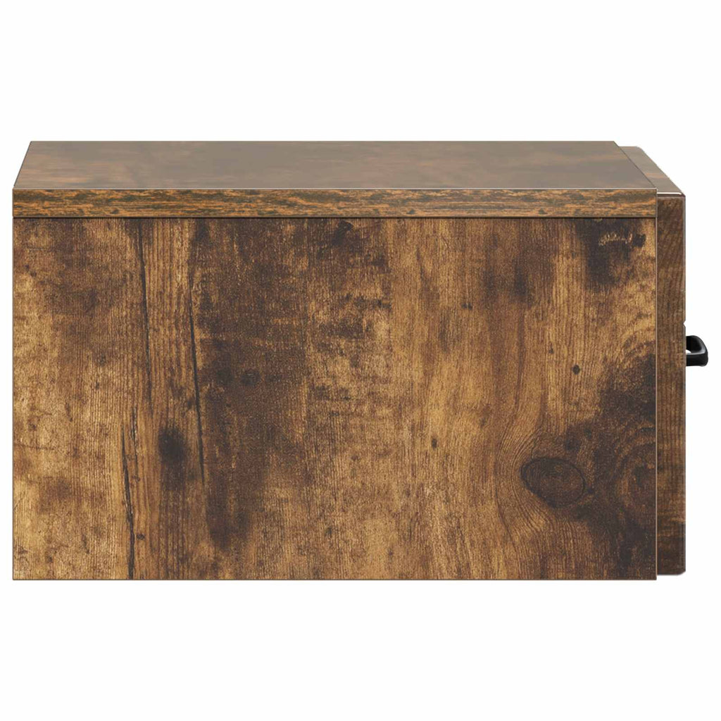 vidaXL Wisząca Szafka Nocna z szufladą Dąb wędzony 34,5 x 33 x 20 cm