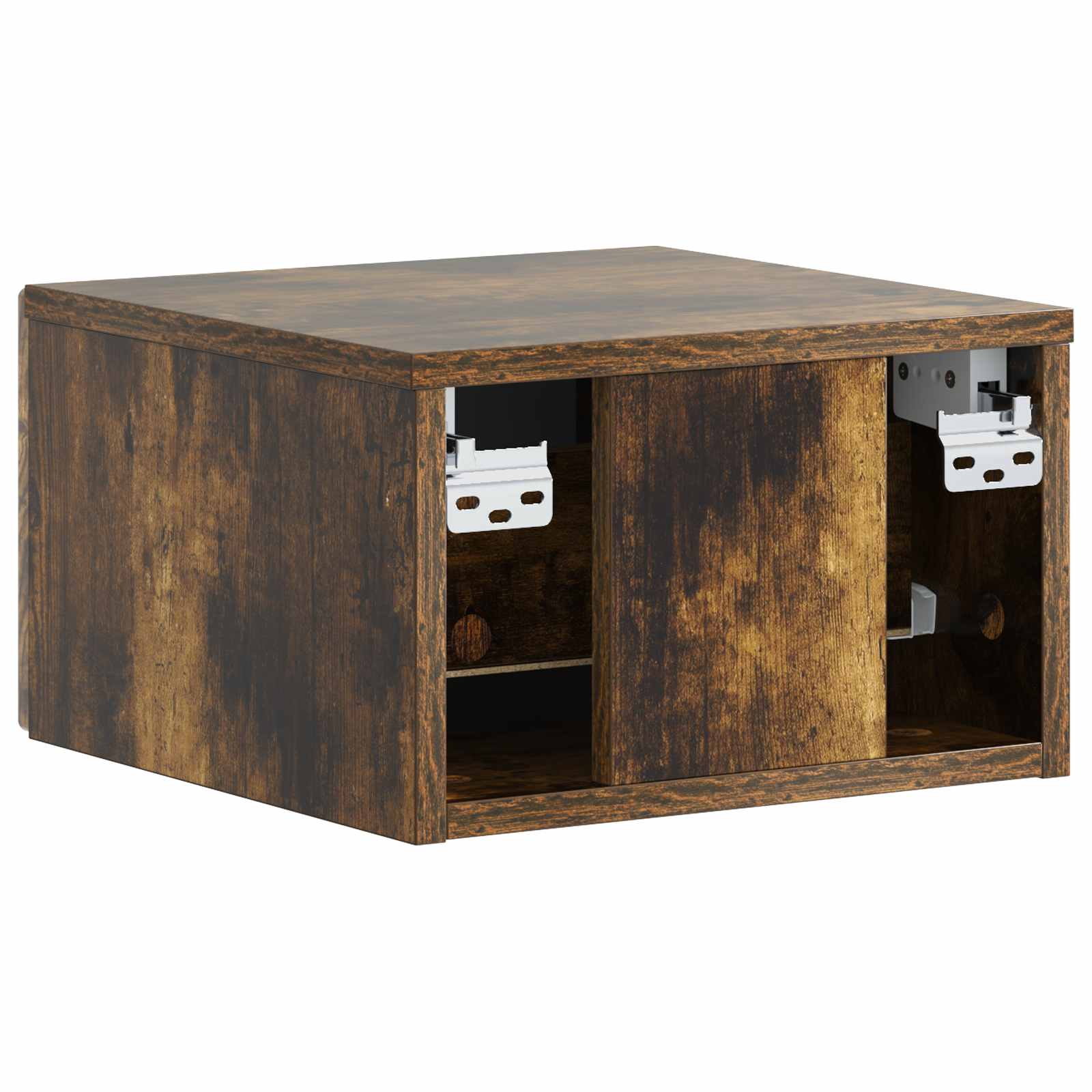 vidaXL Wisząca Szafka Nocna 2 pcs Dąb wędzony 34,5 x 33 x 20 cm