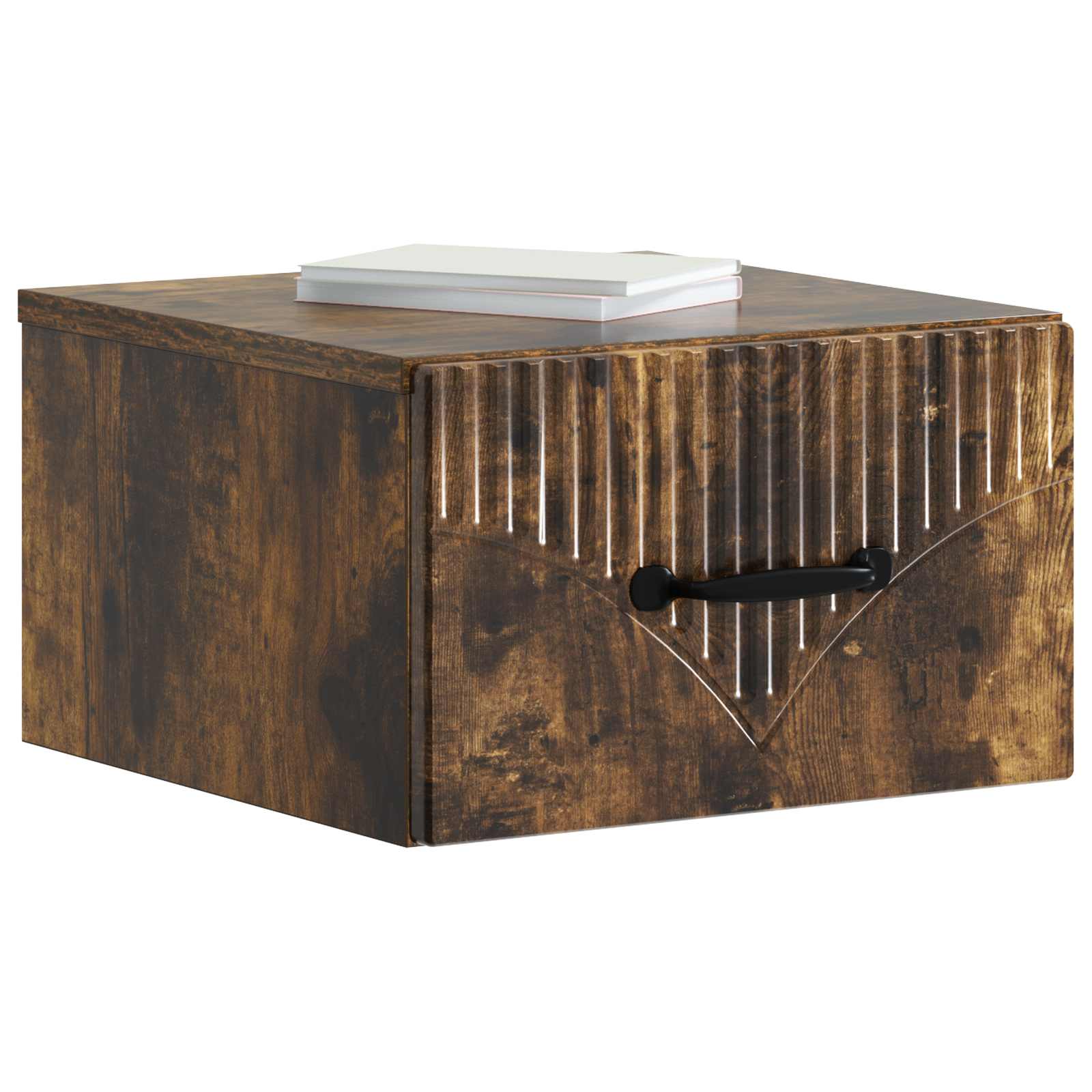vidaXL Wisząca Szafka Nocna 2 pcs Dąb wędzony 34,5 x 33 x 20 cm