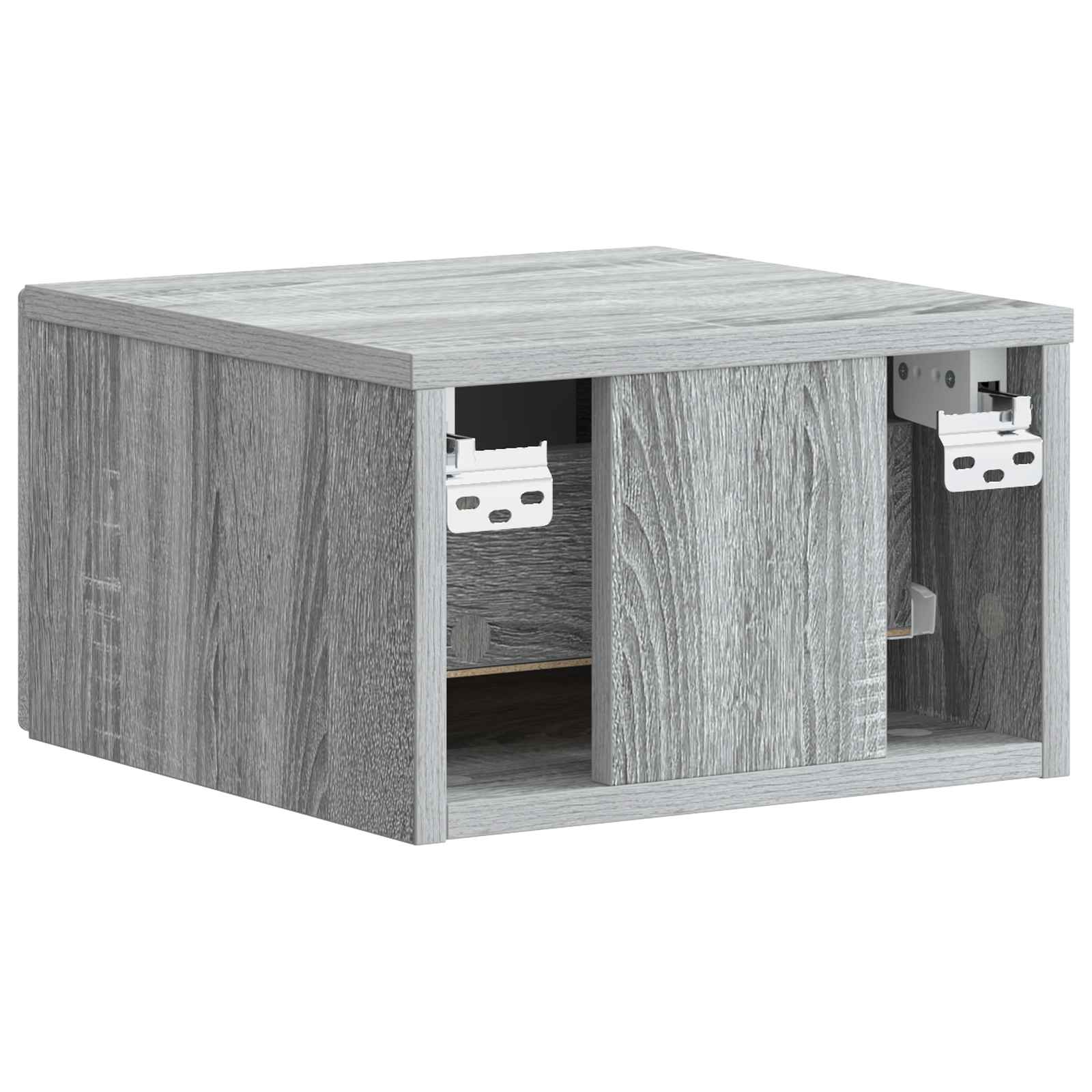 vidaXL Wisząca Szafka Nocna 2 pcs Szary Sonoma 34,5 x 33 x 20 cm