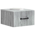 vidaXL Wisząca Szafka Nocna 2 pcs Szary Sonoma 34,5 x 33 x 20 cm
