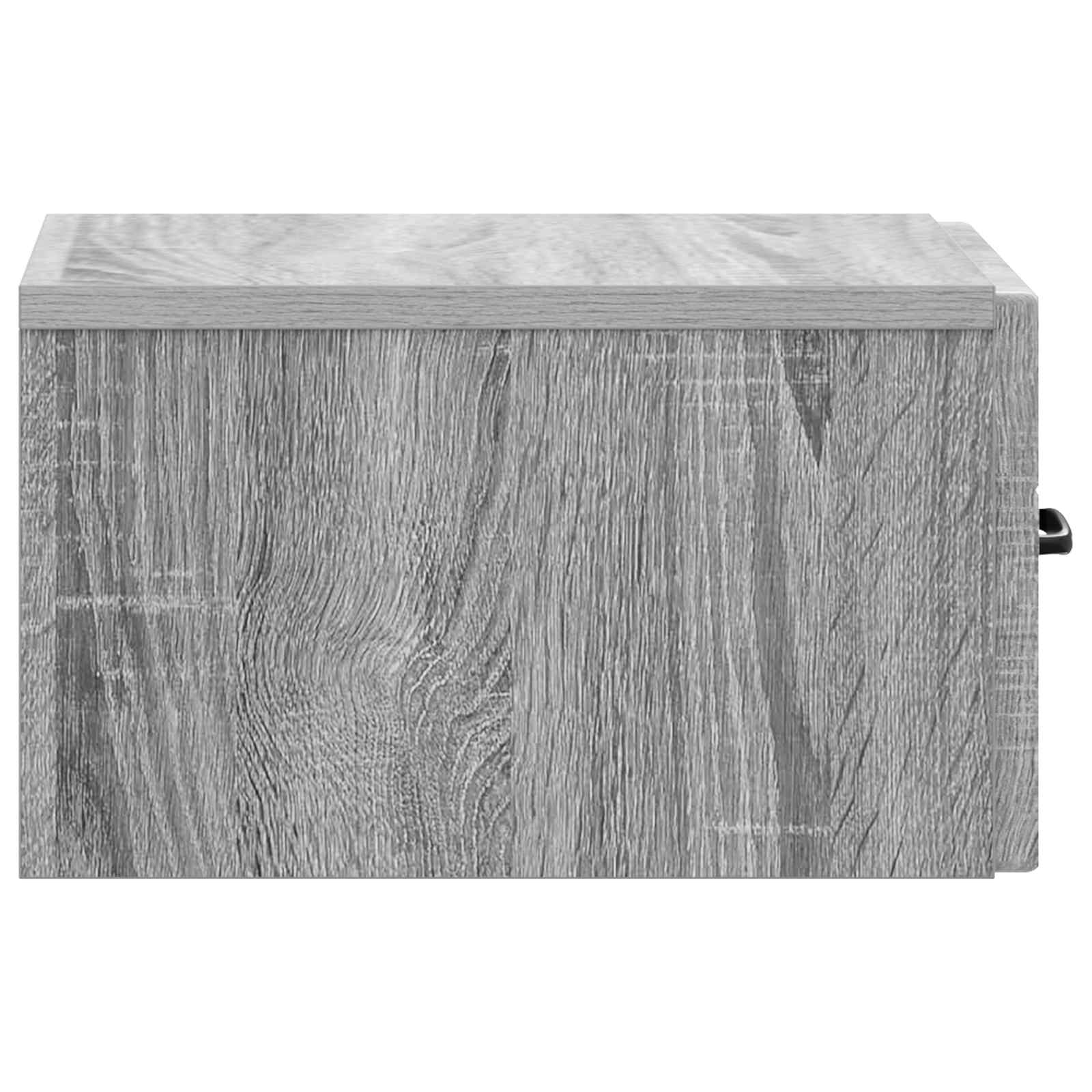 vidaXL Wisząca Szafka Nocna 2 pcs Szary Sonoma 34,5 x 33 x 20 cm