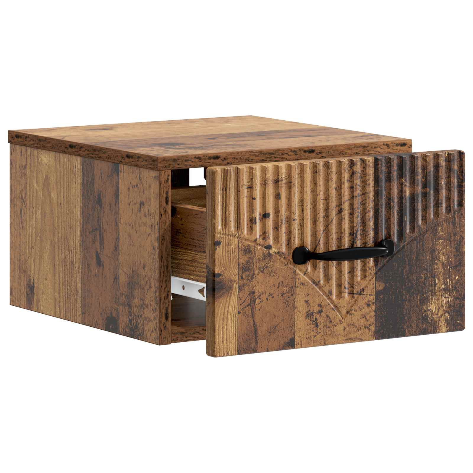 vidaXL Wisząca Szafka Nocna 2 pcs Stare drewno 34,5 x 33 x 20 cm
