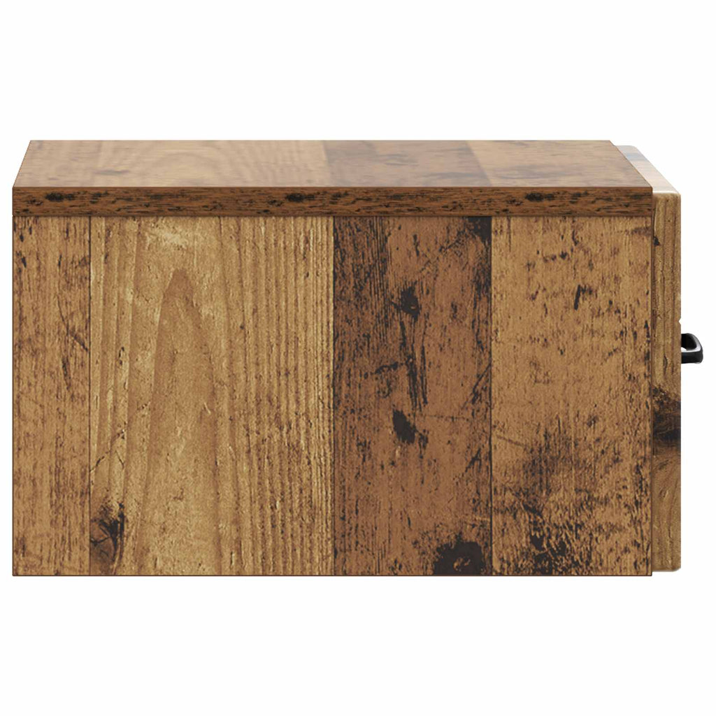 vidaXL Wisząca Szafka Nocna 2 pcs Stare drewno 34,5 x 33 x 20 cm