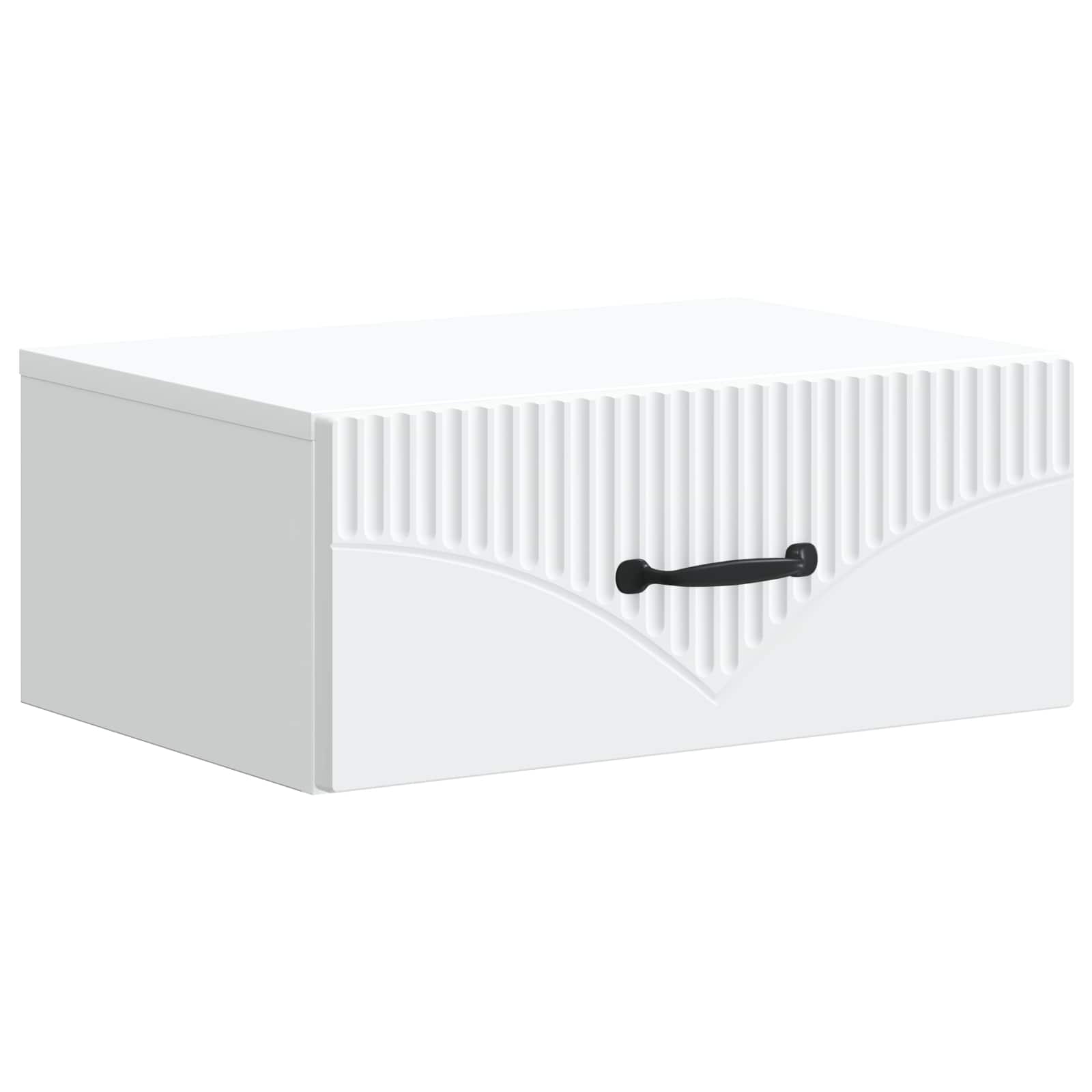 vidaXL Wisząca Szafka Nocna z szufladą 2 pcs Biały 49 x 34,5 x 20 cm
