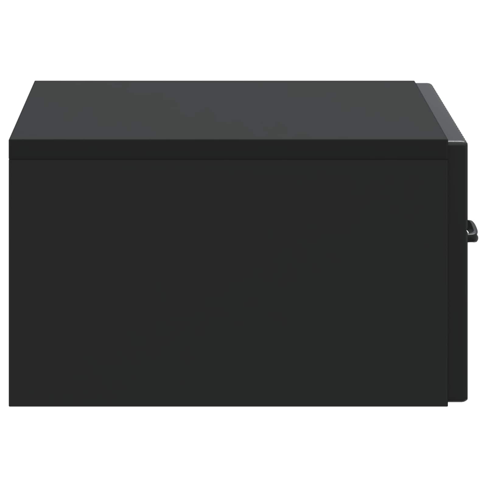 vidaXL Wisząca Szafka Nocna z szufladą Czarny 49 x 34,5 x 20 cm