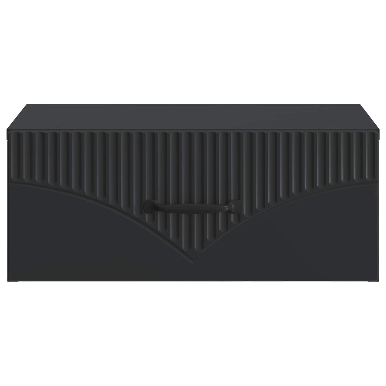 vidaXL Wisząca Szafka Nocna z szufladą 2 pcs Czarny 49 x 34,5 x 20 cm