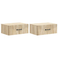 vidaXL Wisząca Szafka Nocna 2 pcs dąb Sonoma 49 x 34,5 x 20 cm