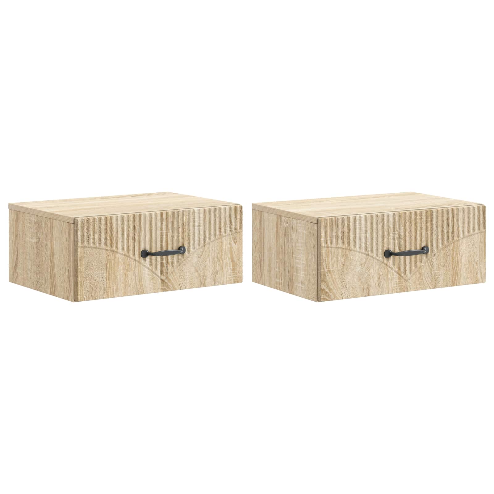 vidaXL Wisząca Szafka Nocna 2 pcs dąb Sonoma 49 x 34,5 x 20 cm