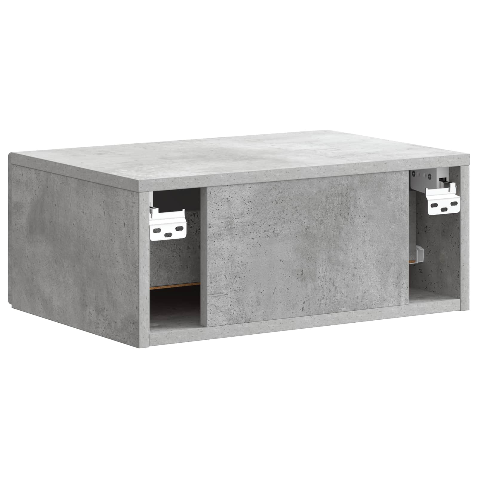 vidaXL Wisząca Szafka Nocna Betonowy szary 49 x 34,5 x 20 cm