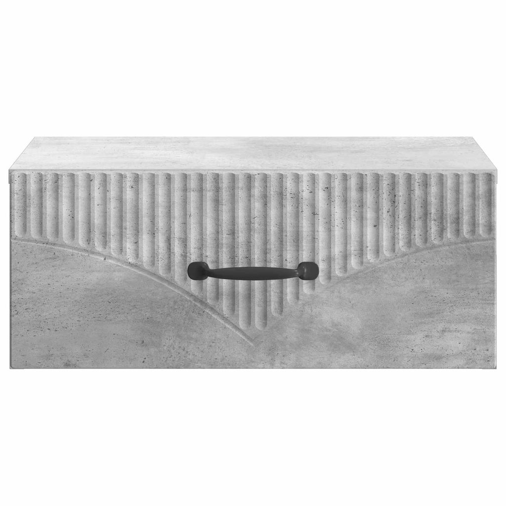 vidaXL Wisząca Szafka Nocna Betonowy szary 49 x 34,5 x 20 cm