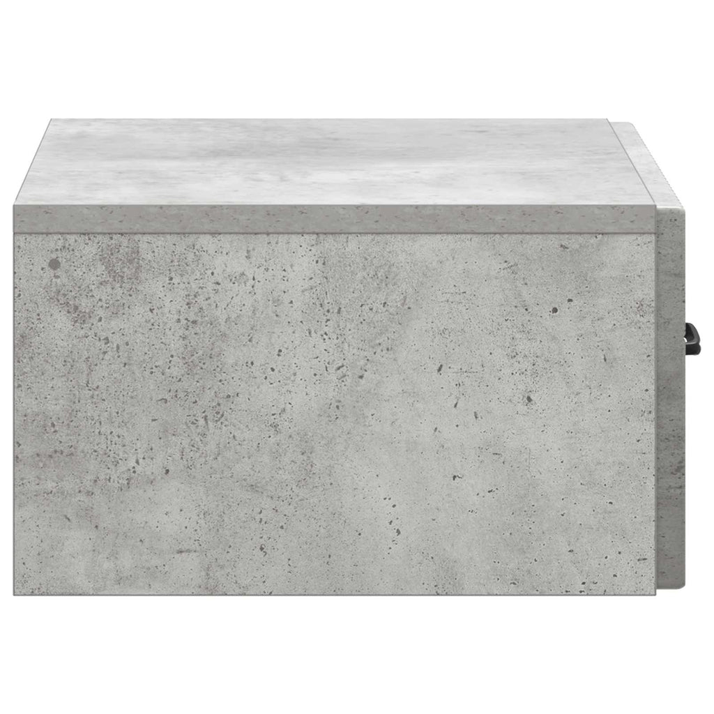 vidaXL Wisząca Szafka Nocna Betonowy szary 49 x 34,5 x 20 cm