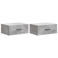 vidaXL Wisząca Szafka Nocna 2 pcs Betonowy szary 49 x 34,5 x 20 cm