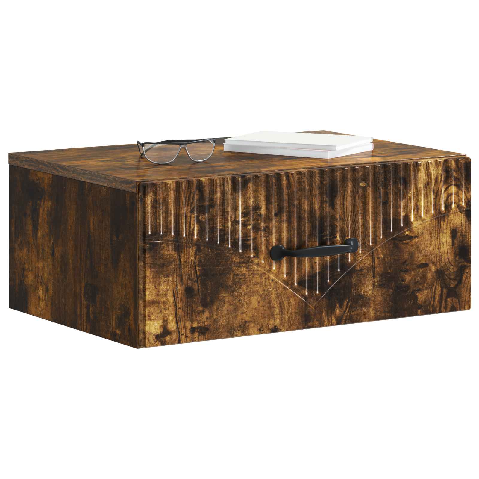 vidaXL Wisząca Szafka Nocna 2 pcs Dąb wędzony 49 x 34,5 x 20 cm