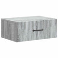 vidaXL Wisząca Szafka Nocna z szufladą Szary Sonoma 49 x 34,5 x 20 cm
