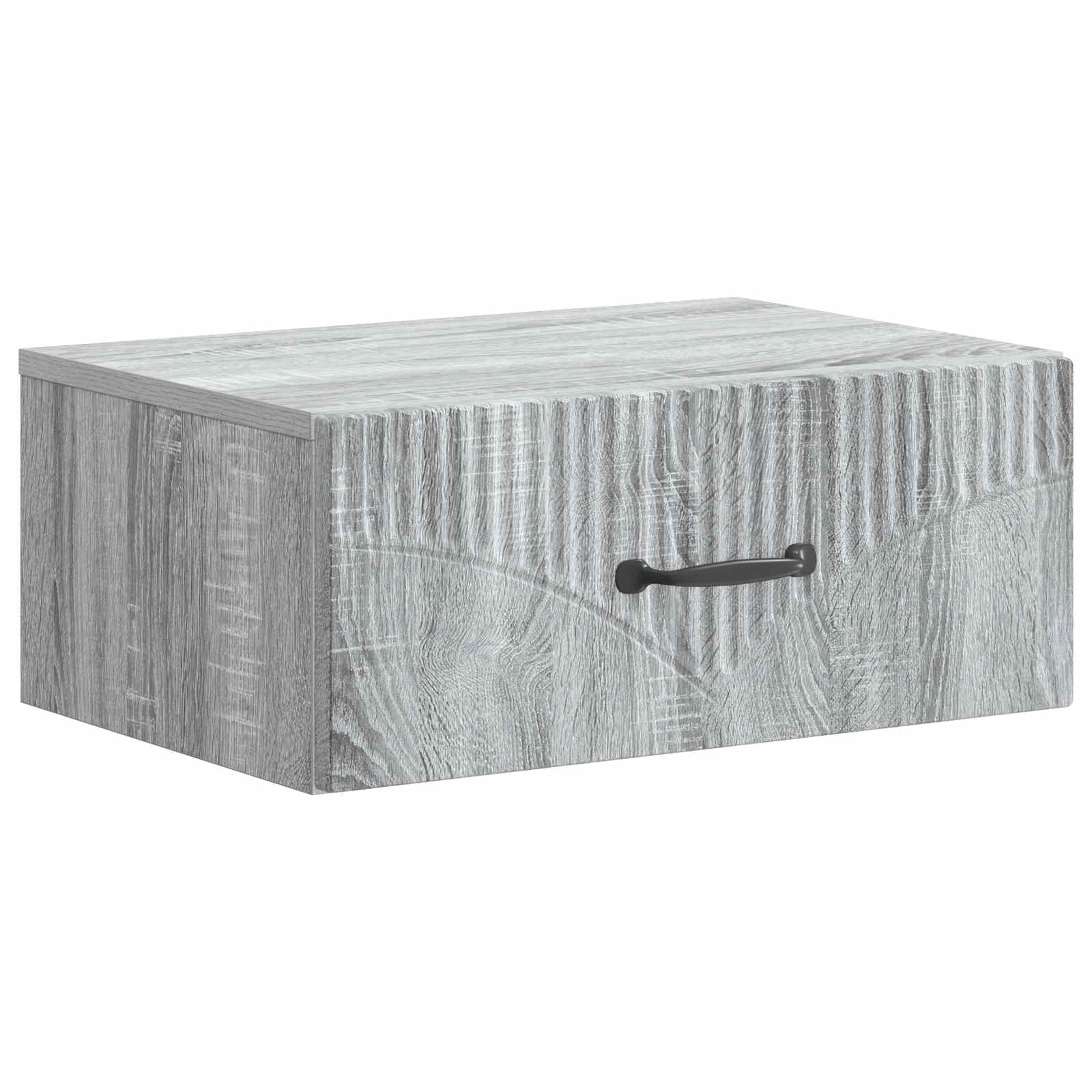 vidaXL Wisząca Szafka Nocna z szufladą Szary Sonoma 49 x 34,5 x 20 cm