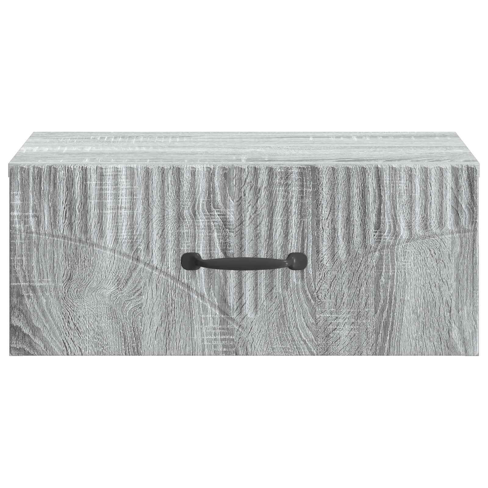 vidaXL Wisząca Szafka Nocna z szufladą Szary Sonoma 49 x 34,5 x 20 cm