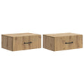 vidaXL Wisząca Szafka Nocna 2 pcs Dąb artisan 49 x 34,5 x 20 cm