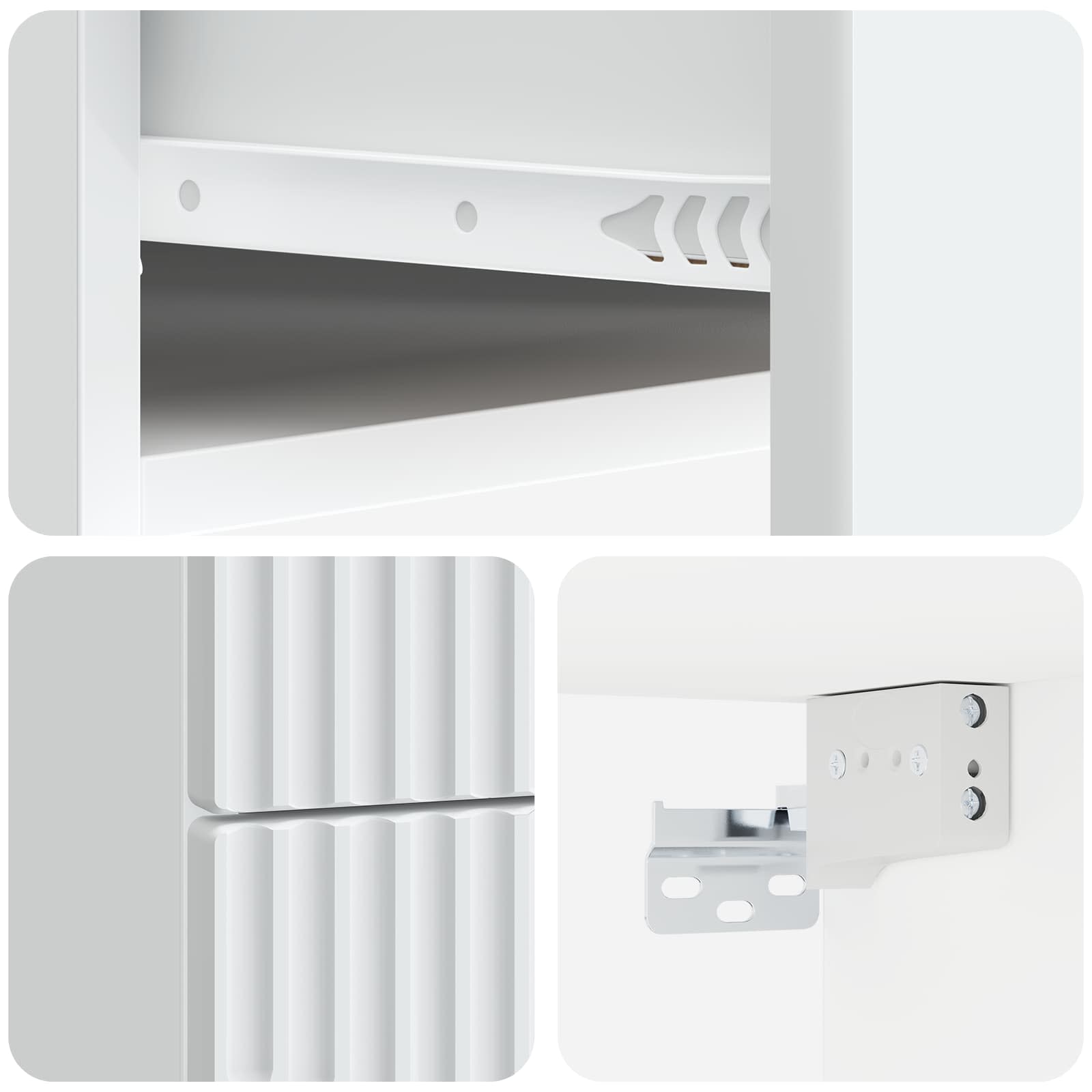 vidaXL Wisząca Szafka Nocna z szufladą 2 pcs Biały 34,5 x 33 x 40 cm