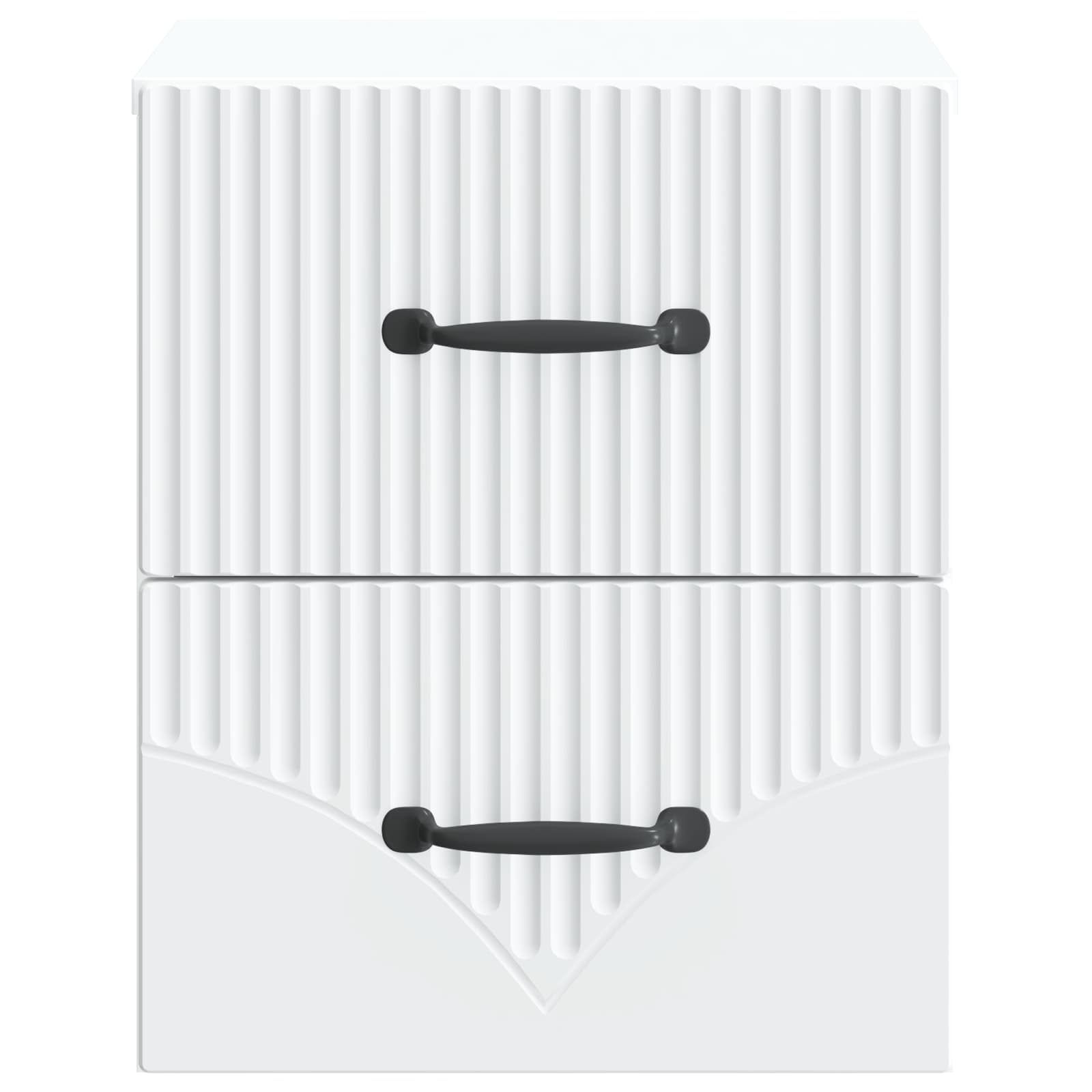 vidaXL Wisząca Szafka Nocna z szufladą 2 pcs Biały 34,5 x 33 x 40 cm