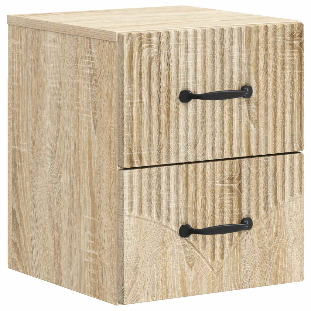 vidaXL Wisząca Szafka Nocna 2 pcs dąb Sonoma 34,5 x 33 x 40 cm
