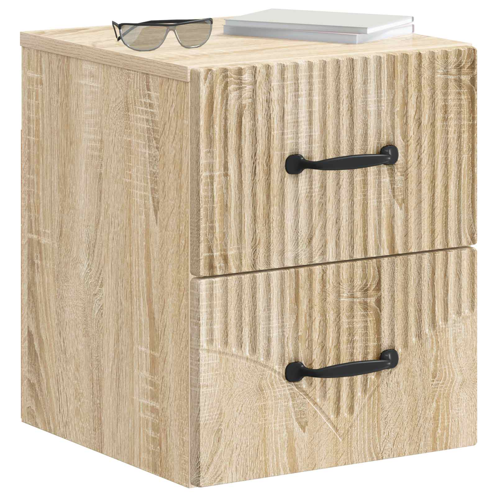 vidaXL Wisząca Szafka Nocna 2 pcs dąb Sonoma 34,5 x 33 x 40 cm