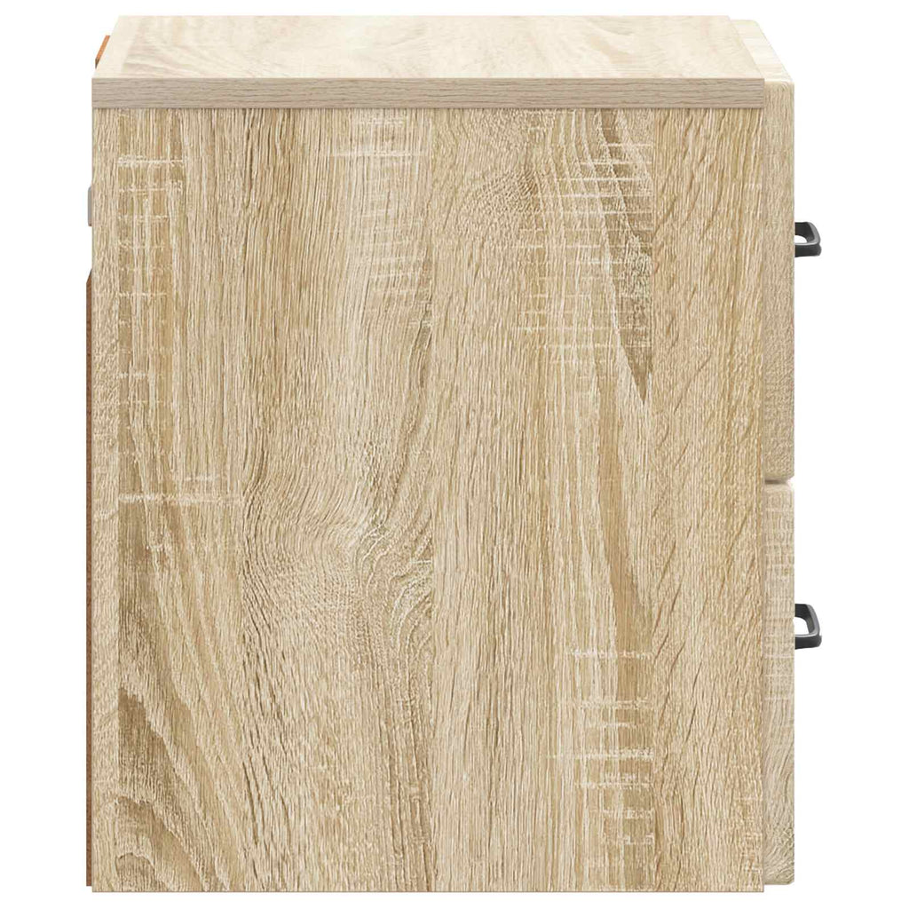 vidaXL Wisząca Szafka Nocna 2 pcs dąb Sonoma 34,5 x 33 x 40 cm